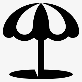 Transparent Beach Umbrella Clipart Black And White - Icono Sombrilla, HD Png Download, Free Download