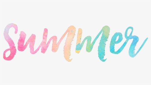 #freetoedit #ftestickers #remixme #watercolor #summer - Calligraphy, HD Png Download, Free Download