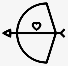 Bow Arrow Cupid - Cupid's Bow Outline Png, Transparent Png, Free Download