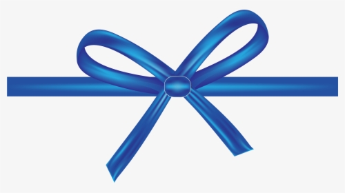 Shoelace Knot Blue Ribbon Bow Tie - Vector Blue Ribbon Png, Transparent Png, Free Download