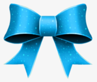 #mq #blue #ribbon #bow #bows #dots - Green Christmas Bow Png, Transparent Png, Free Download