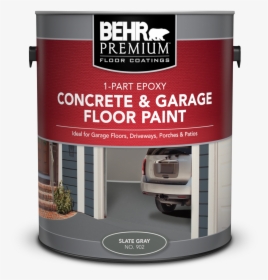 Can Of Concrete & Garage Floor Paint - Behr Premium Concrete And Garage Floor Paint, HD Png Download, Free Download