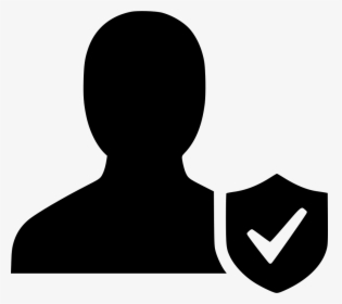 User Safe Secure Shield Complete Done Protect - Silhouette, HD Png Download, Free Download