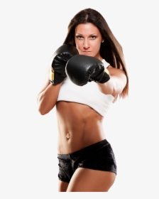 Clip Art Asian Female Fitness Model - Boxing Woman Png, Transparent Png, Free Download