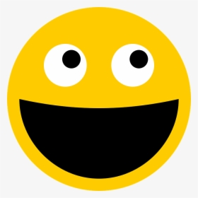 Smiley, Emoticon, Smilies, Happy, Smile, Laughing - Smiley Face With Big Mouth, HD Png Download, Free Download