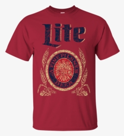 Miller Lite Beer Brand Logo Label T-shirt - T-shirt, HD Png Download, Free Download