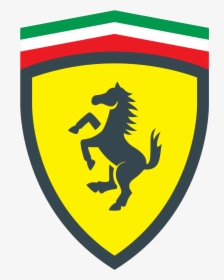 Ferrari Clipart Logo Pencil And In Color - Ferrari Logo Black And White, HD Png Download, Free Download