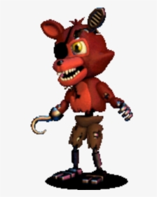 Fnaf World Five Nights At Freddy"s Gif Game Tenor - Fnaf Adventure Withered Foxy, HD Png Download, Free Download