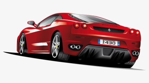 Red Ferrari Clipart Image Download - Ferrari Vector, HD Png Download, Free Download