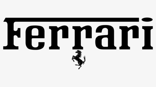 Ferrari Horse Logo Png - Ferrari Logo Black And White, Transparent Png, Free Download