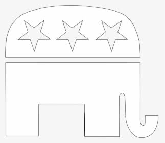 Paper White Structure Pattern - Republican Party Black And White, HD Png Download, Free Download