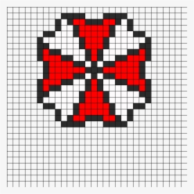 Umbrella Corp Perler Bead Pattern / Bead Sprite - Pixel Art Resident Evil, HD Png Download, Free Download