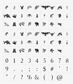 Transparent Tribal Designs Png - Tribal Animals Tattoo Designs Font, Png Download, Free Download