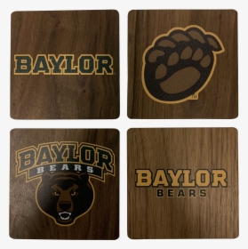 Baylor University Walnut Coaster Set"  Class= - Baylor University, HD Png Download, Free Download