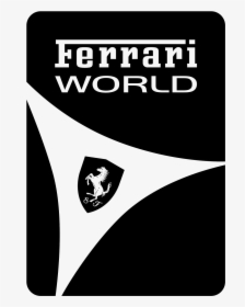 Ferrari Logo Png - Ferrari Font Hd White, Transparent Png, Free Download