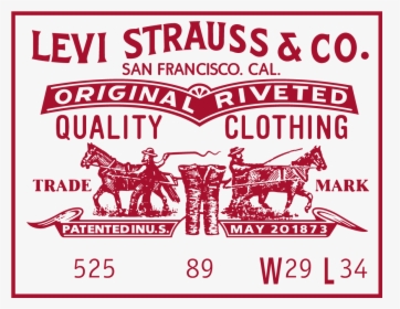 Levi Strauss Jeans Label Logo Vector - Levi's Original Jeans Logo, HD Png Download, Free Download