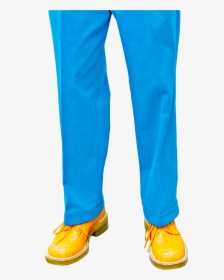 Blue Trousers And Yellow Shoes - Pants And Shoes Png, Transparent Png, Free Download