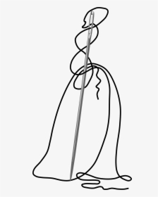 Transparent Sewing Clip Art - Needle Woman Clipart, HD Png Download, Free Download