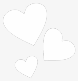 White Hearts Heart Whitehearts Whiteheart Love Sweet - Cute White Heart Png, Transparent Png, Free Download