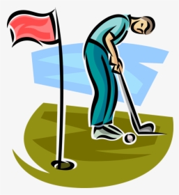 Picture Royalty Free Library Golfer Makes On Golf Green - Golf Pictures Clip Art, HD Png Download, Free Download