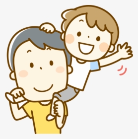 Parent And Child Png Clipart - Dad And Son Clipart, Transparent Png, Free Download