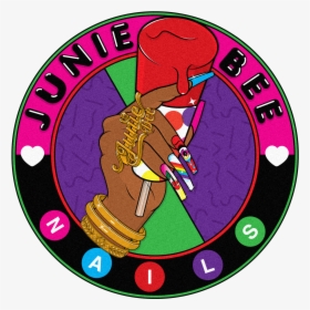 Junie Bee Nails Is Straight Out The 90"s, Providing - Junie Bee Nails Logo, HD Png Download, Free Download