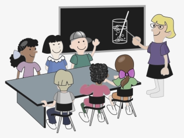 Child Clipart Diversity - Student Classroom Clipart Black And White, HD Png Download, Free Download
