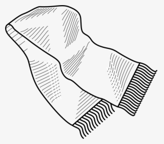 Scarf, Clothing, Shawl, Winter, Warm, Fashion, Clothes - Colouring Pages Scarf, HD Png Download, Free Download