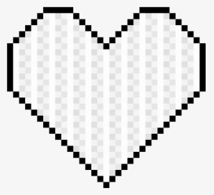 Transparent White Heart Clipart - Pixel White Heart Png, Png Download, Free Download