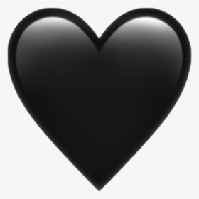 Black Heart Emoji Png Pictures And Cliparts Download - Heart Black Emoji Png, Transparent Png, Free Download