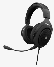 Headphone Clipart Gambar - Corsair Hs60 Surround Gaming Headset Carbon, HD Png Download, Free Download