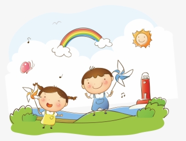 Paper Cartoon Illustration Child Free Png Hq Clipart - Desenho Infantil Png, Transparent Png, Free Download