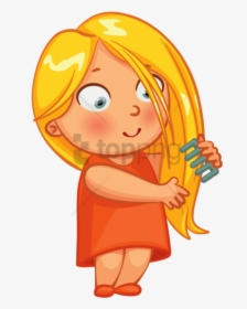 Transparent Kid Raging Png - Brush Your Hair Clipart, Png Download, Free Download