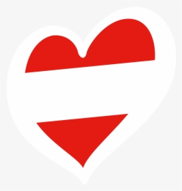 Eurovision Heart White Clipart , Png Download - Austria Eurovision Heart Flag, Transparent Png, Free Download