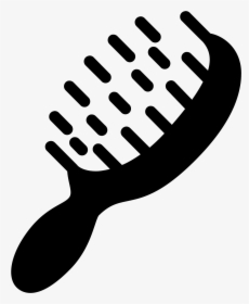 Hair Brush Filled Icon - Hairbrush Clipart Black And White, HD Png Download, Free Download