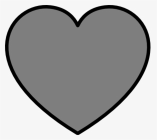 Gray Heart Cliparts - Heart, HD Png Download, Free Download