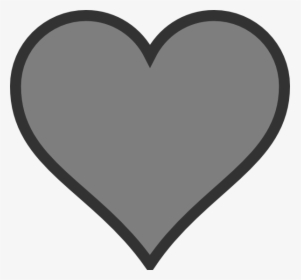 Hearts Clipart Science - Gray Heart Png, Transparent Png, Free Download
