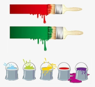 Clip Art Paintbrush Candy - Line Of Paint With Paint Brush, HD Png Download, Free Download