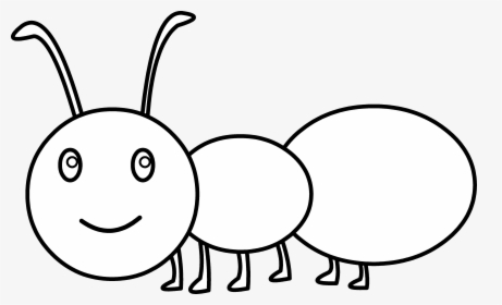 Cute Ant Coloring Page Free Clip Art - Easy Cute Ant Drawing, HD Png Download, Free Download