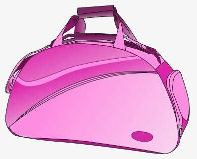 Pink Purse Clipart - Duffel Bag Clip Art, HD Png Download, Free Download