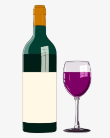 Bottle Of Wine Clipart, HD Png Download, Free Download
