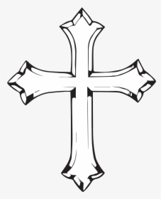 Tattoo Christian Cross Drawing Latinsk Kors - Jesus Cross Drawing, HD Png Download, Free Download