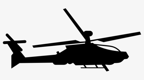 Military Helicopter - Army Black And White Clipart, HD Png Download, Free Download