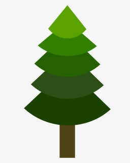 Fir,pine Family,christmas Decoration - Flat Tree Png, Transparent Png, Free Download