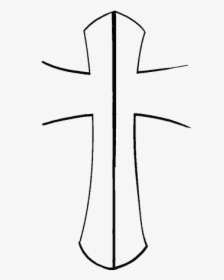 How To Draw Cross With A Rose - Cross, HD Png Download, Free Download