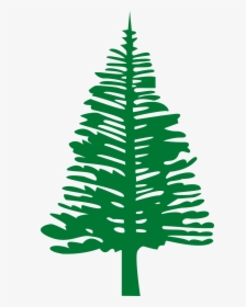 Clipart Forest Pine Tree - Norfolk Island Flag, HD Png Download, Free Download