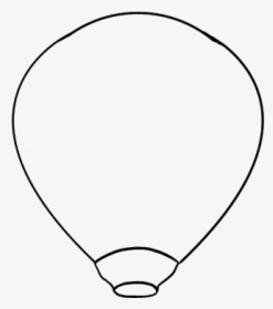 How To Draw Hot Air Balloon - Line Art, HD Png Download, Free Download