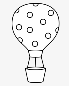 Hot Air Balloon Clipart Black And White, HD Png Download, Free Download