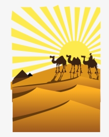 Desert Clipart Png - Camel Desert Clip Art, Transparent Png, Free Download