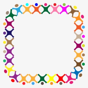 Abstract People Square Prismatic Clip Arts - Abstract Borders And Frames Png, Transparent Png, Free Download